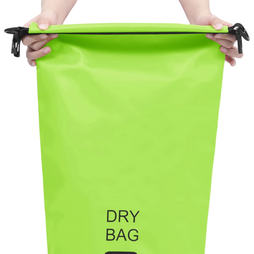 Borsa Impermeabile Verde 20 L in PVC