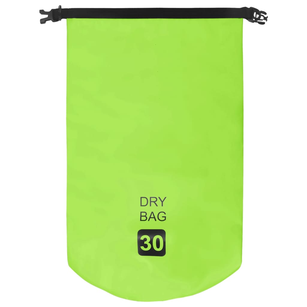 Borsa Impermeabile Verde 30 L in PVC