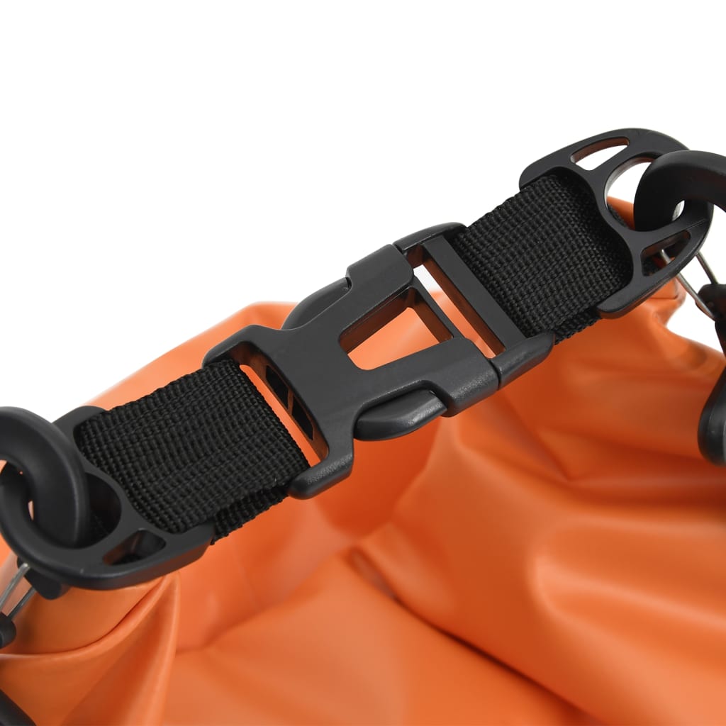 Borsa Impermeabile con Cerniera Arancione 20 L in PVC