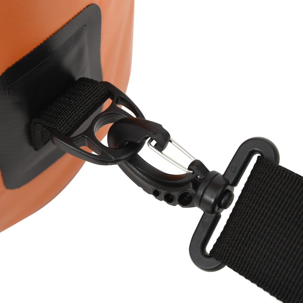 Borsa Impermeabile con Cerniera Arancione 30 L in PVC