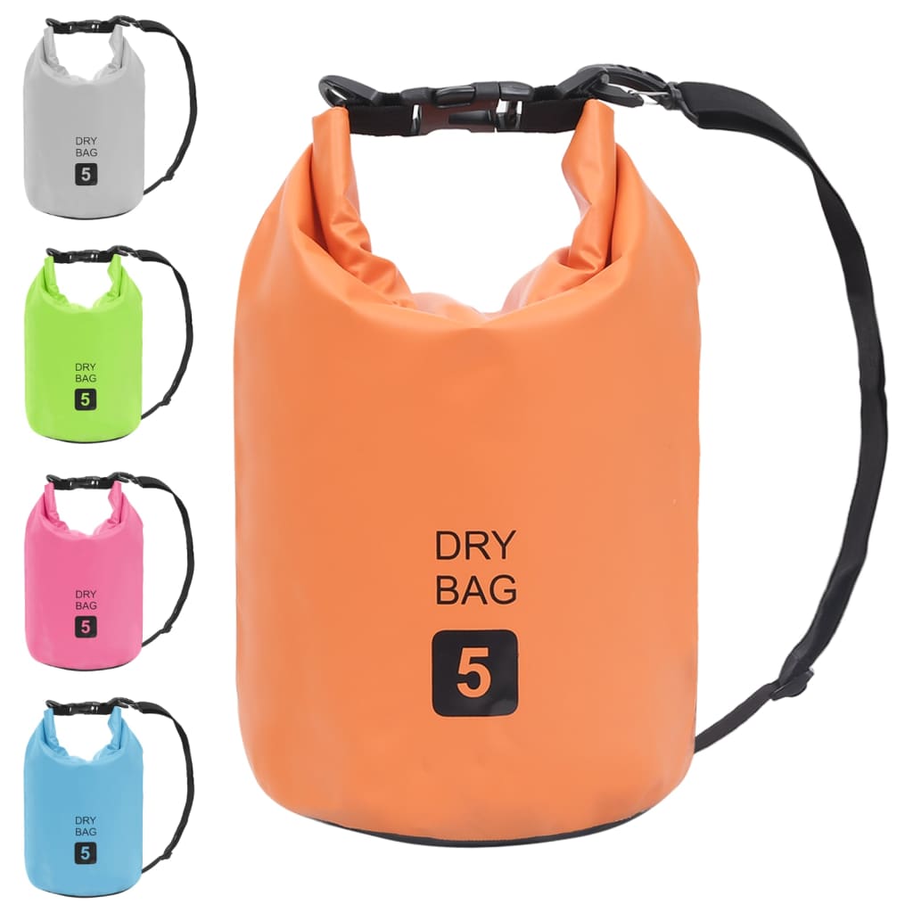 Borsa Impermeabile Arancione 5 L in PVC