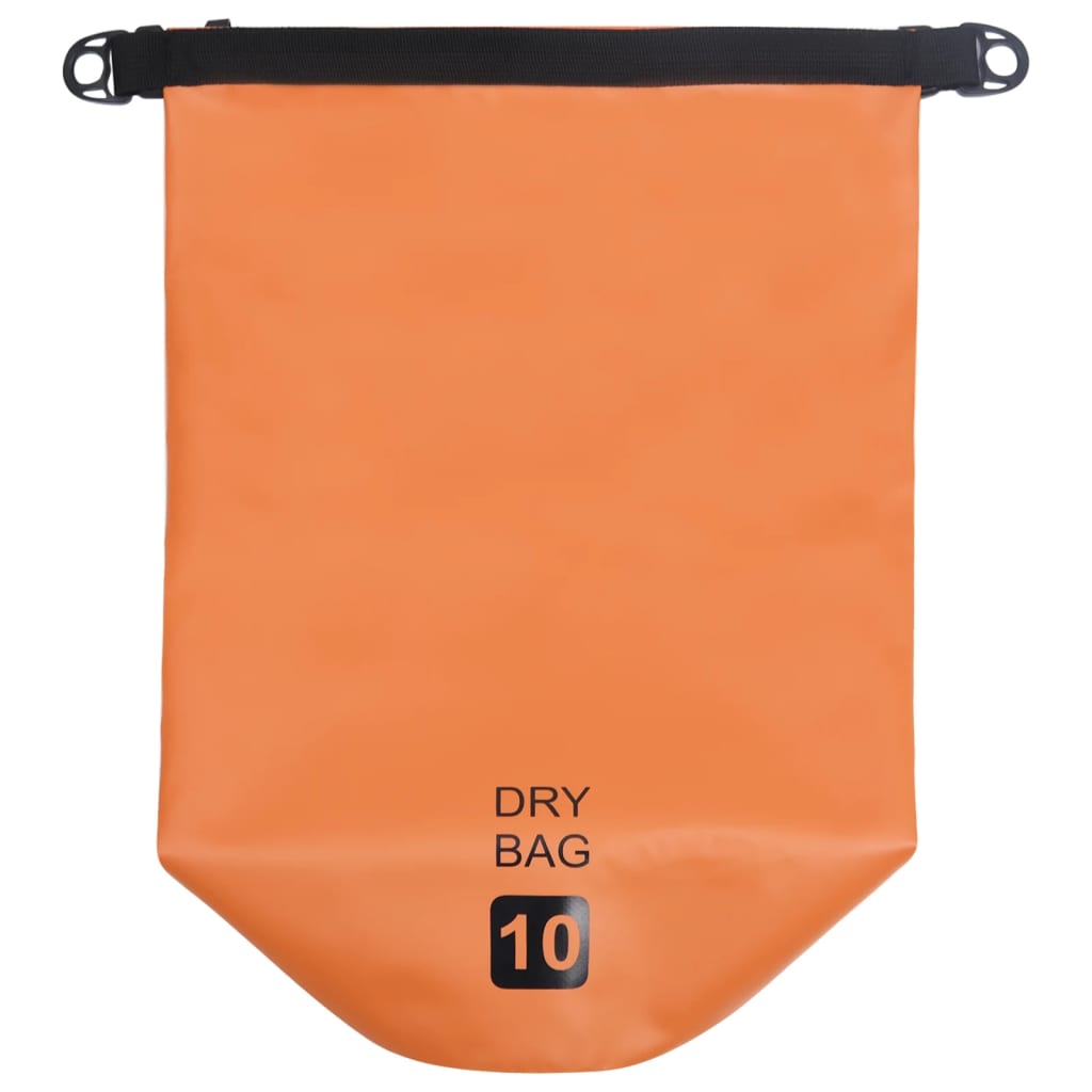 Borsa Impermeabile Arancione 10 L in PVC