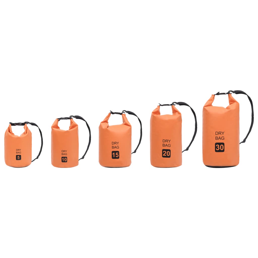 Borsa Impermeabile Arancione 10 L in PVC