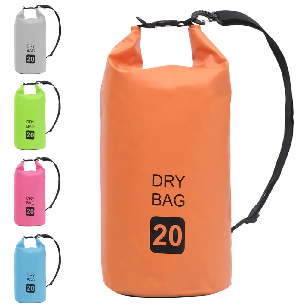 Borsa Impermeabile Arancione 20 L in PVC