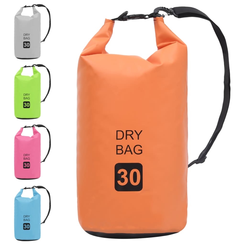Borsa Impermeabile Arancione 30 L in PVC