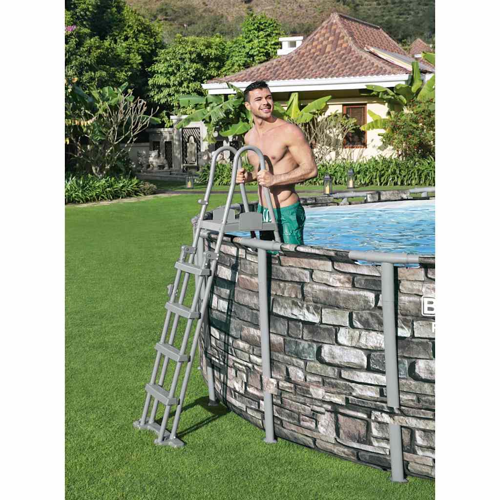 Bestway Scaletta per Piscina Flowclear a 4 Gradini 132 cm