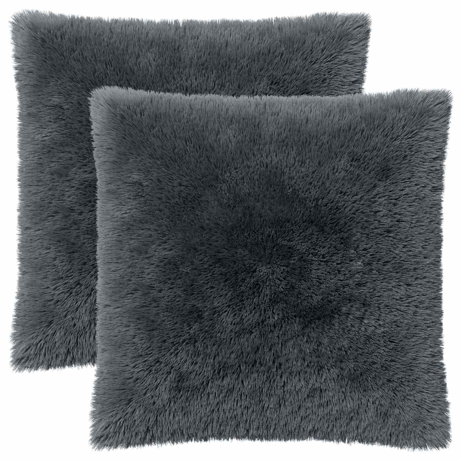 Cuscino con cuscino HEERLEN 2 pz Antracite Fleece PV