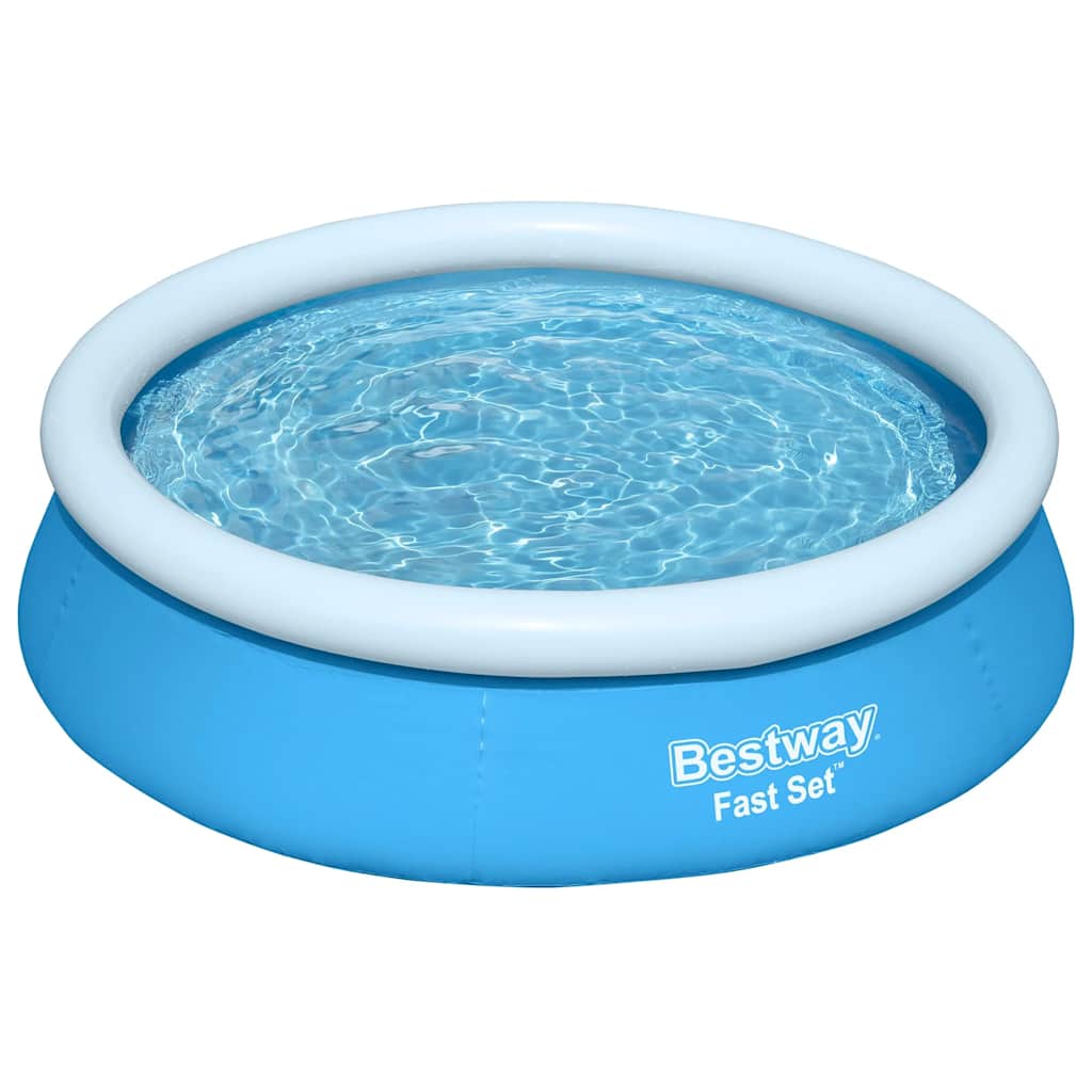 Bestway Set Piscina Gonfiabile Fast Rotonda 183x51 cm Blu