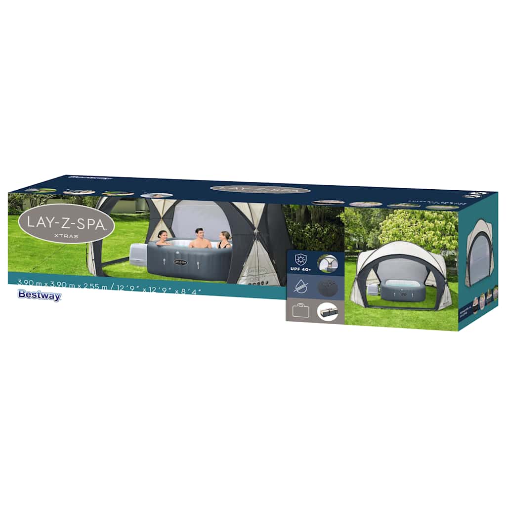 Bestway Lay-Z-Spa Tenda a Cupola per Vasca Idromassaggio 390x390x255cm