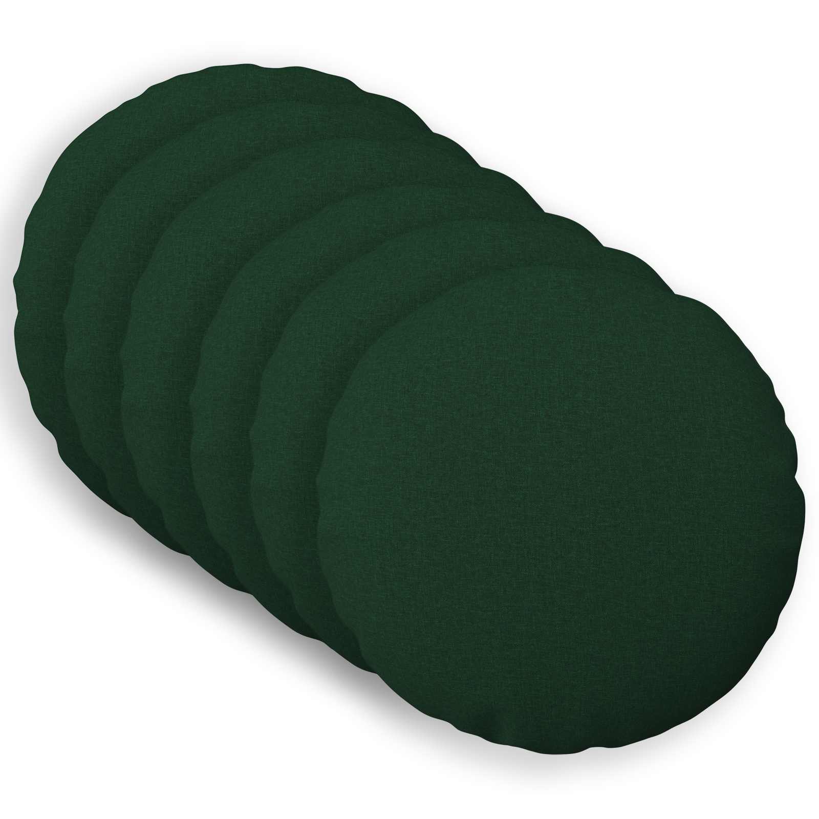 Cuscino con cuscino HEERLEN 6 pz Verde Scuro Tessuto