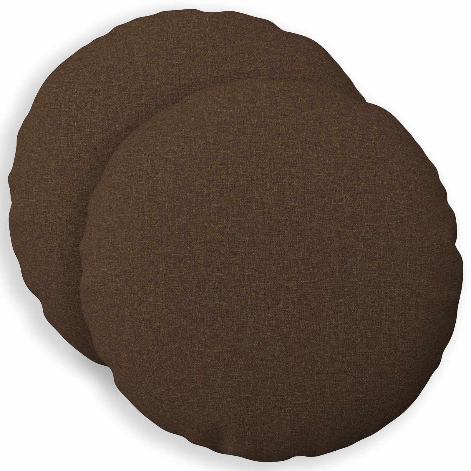 Cuscino con cuscino HEERLEN 2 pz Marrone Tessuto