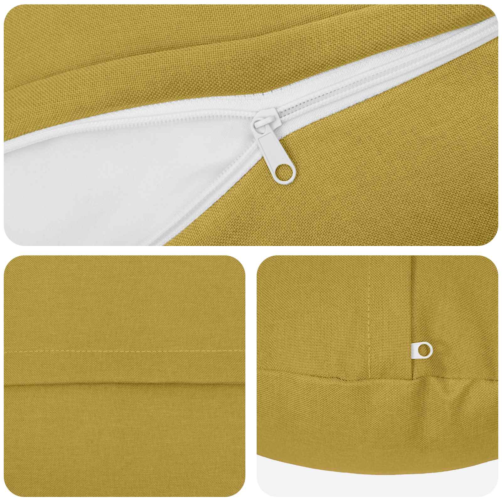 Cuscino con cuscino HEERLEN 6 pz Verde chiaro Tessuto