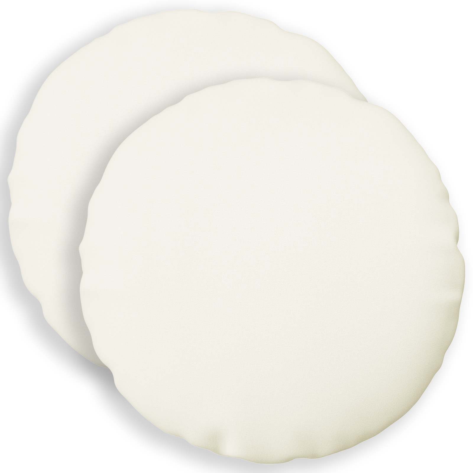 Cuscino con cuscino HEERLEN 2 pz Bianco Tessuto