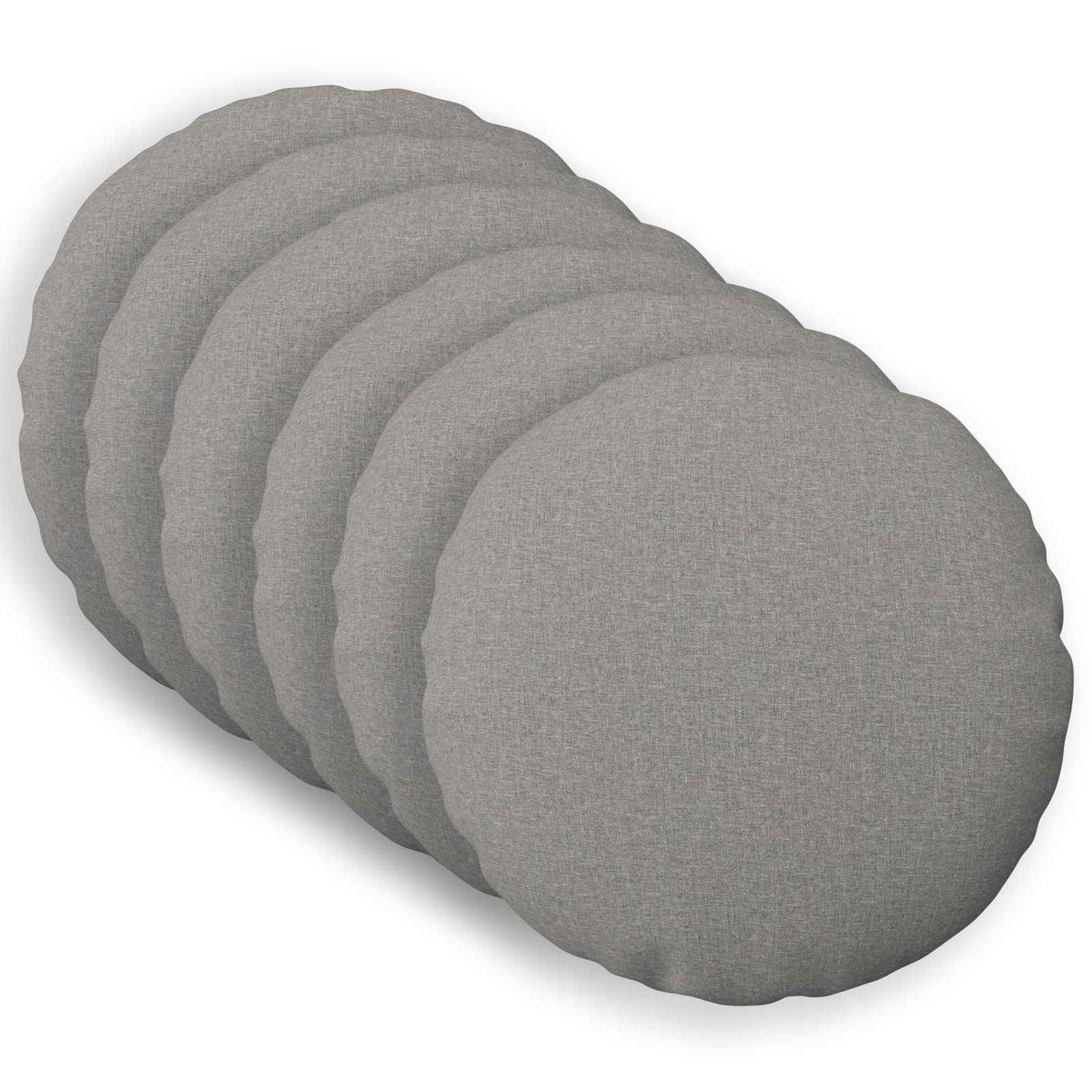 Cuscino con cuscino HEERLEN 6 pz Grigio Nuvola Tessuto