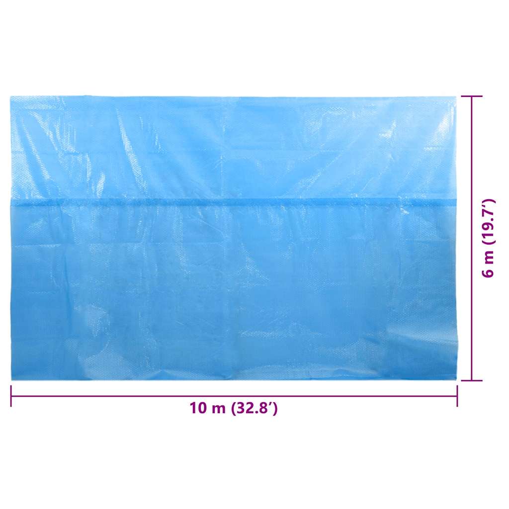 Copripiscina Rettangolare 1000x600 cm in PE Blu