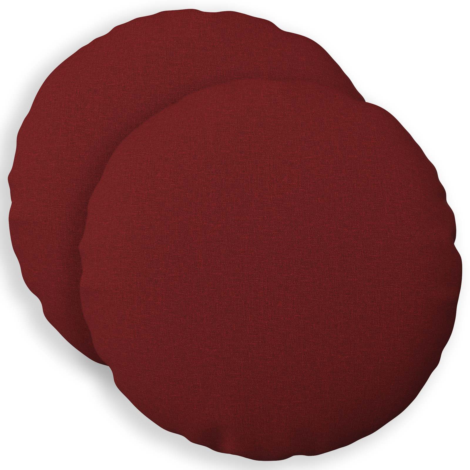 Cuscino con cuscino HEERLEN 2 pz Rosso Vino Tessuto