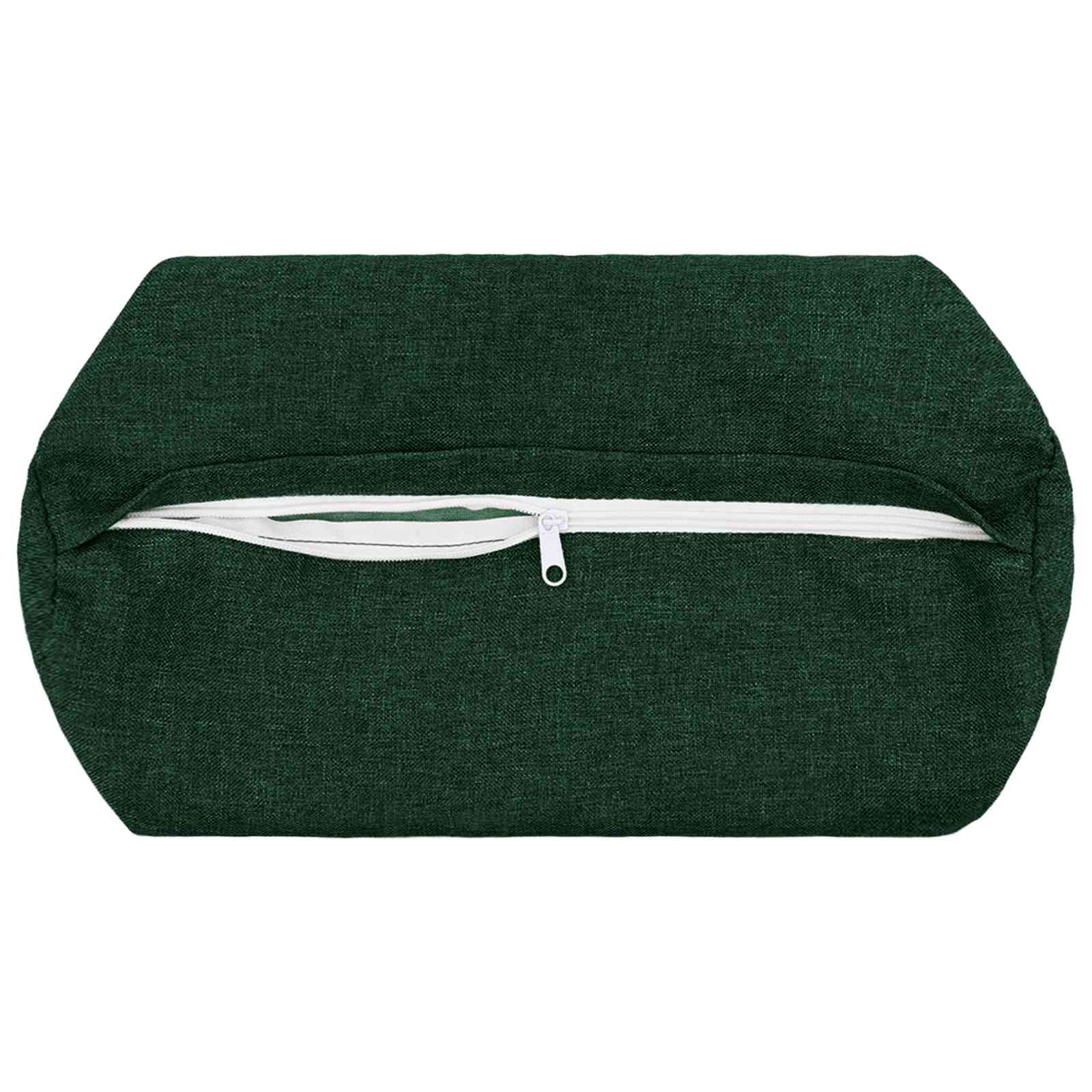 Cuscino con cuscino HEERLEN 2 pz Verde Scuro Tessuto