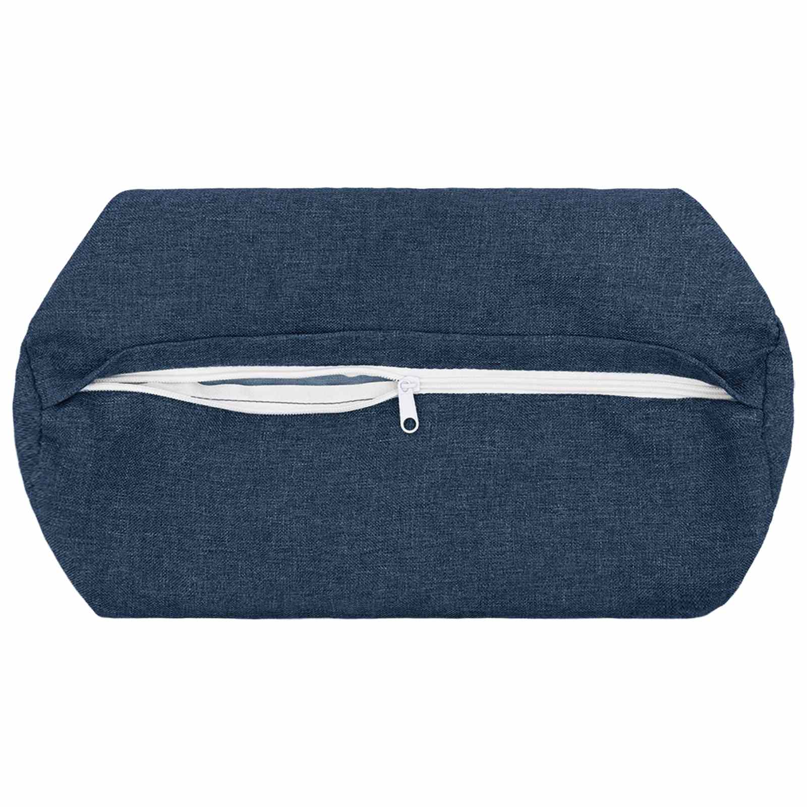 Cuscino con cuscino HEERLEN 2 pz Blu Tessuto