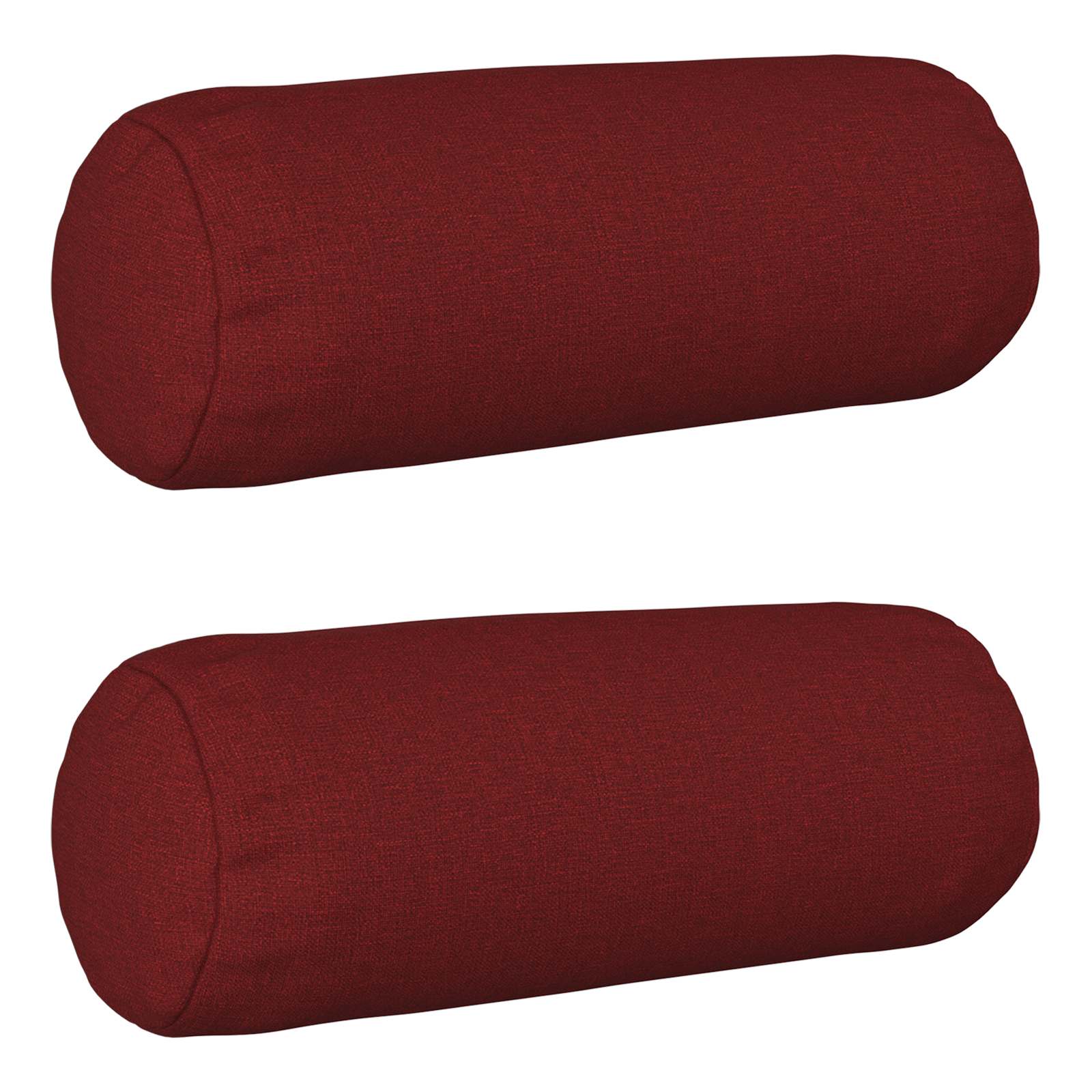 Cuscino con cuscino HEERLEN 2 pz Rosso Vino Tessuto