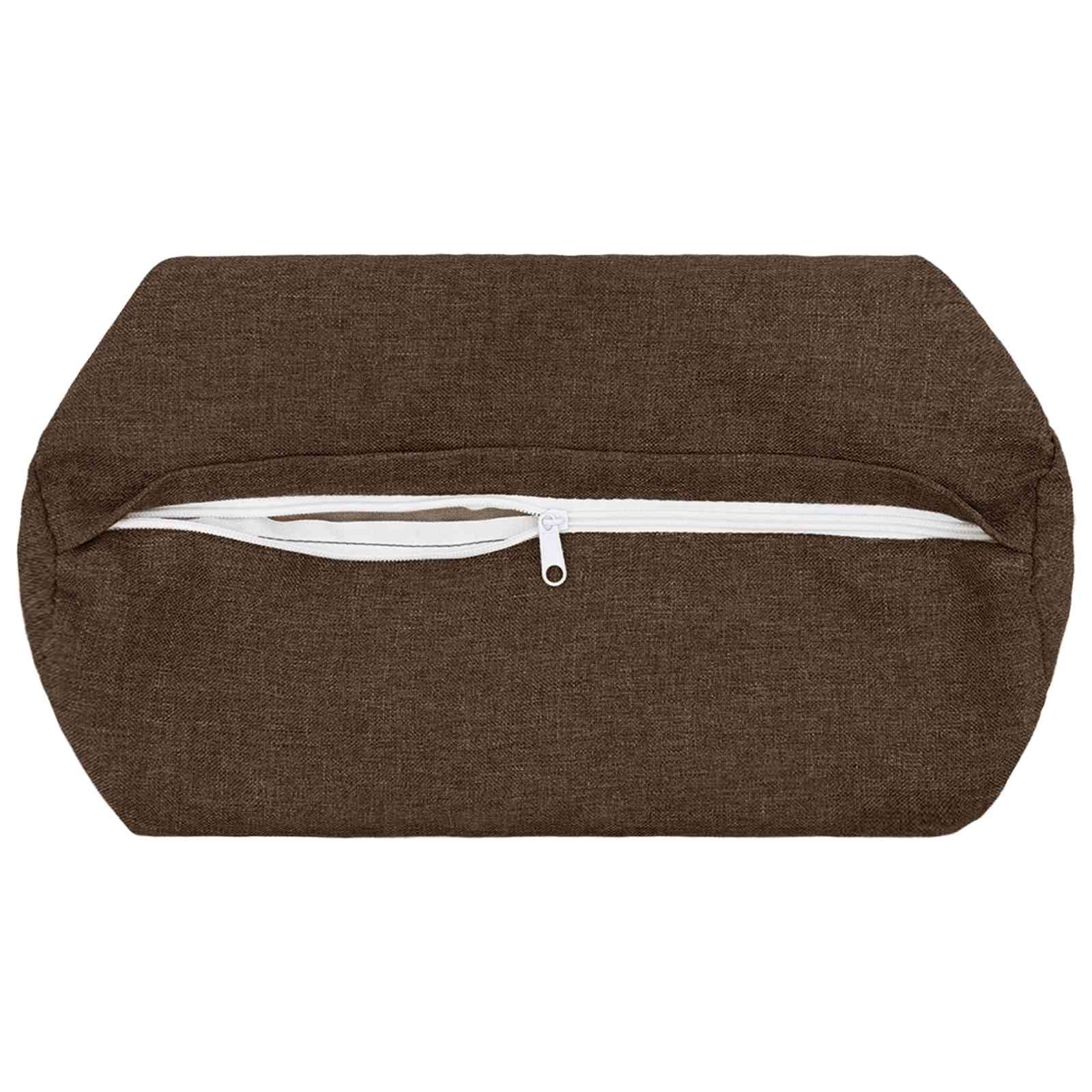 Cuscino con cuscino HEERLEN 6 pz Marrone Tessuto