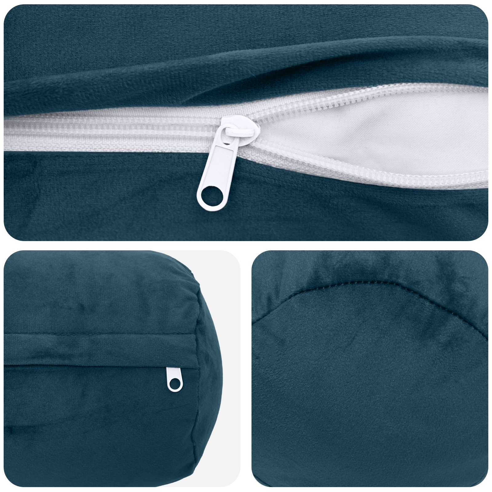 Cuscino con cuscino HEERLEN 6 pz Blu Velluto