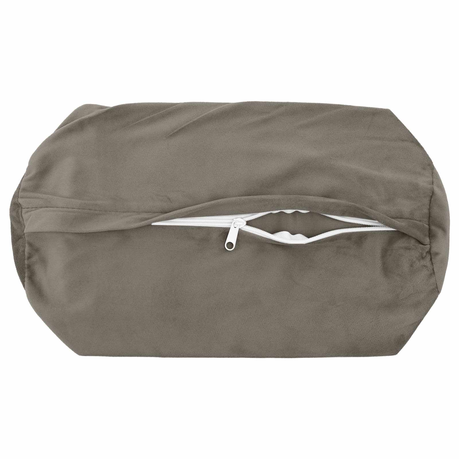 Cuscino con cuscino HEERLEN 2 pz Grigio Chiaro Velluto