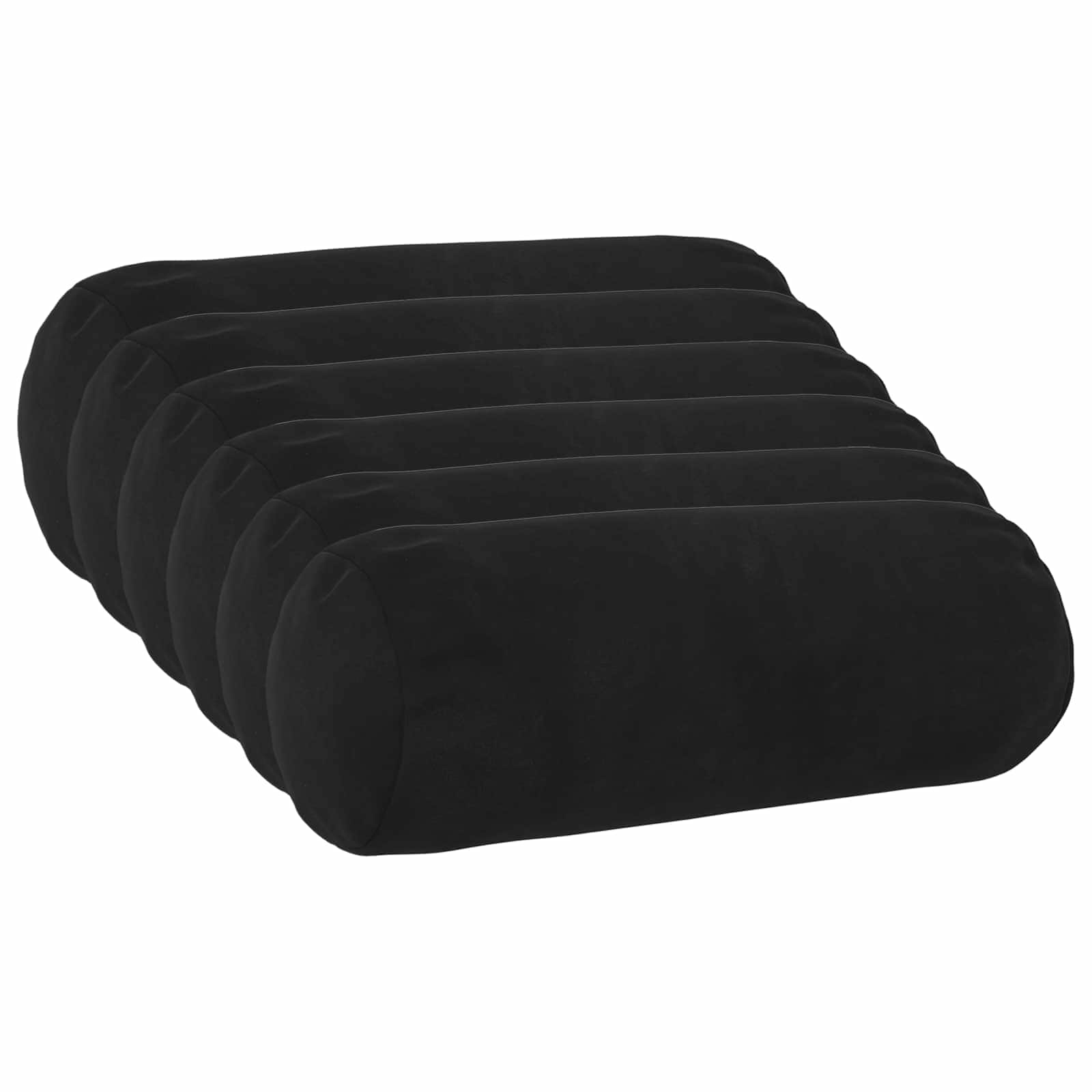 Cuscino con cuscino HEERLEN 6 pz Nero Velluto