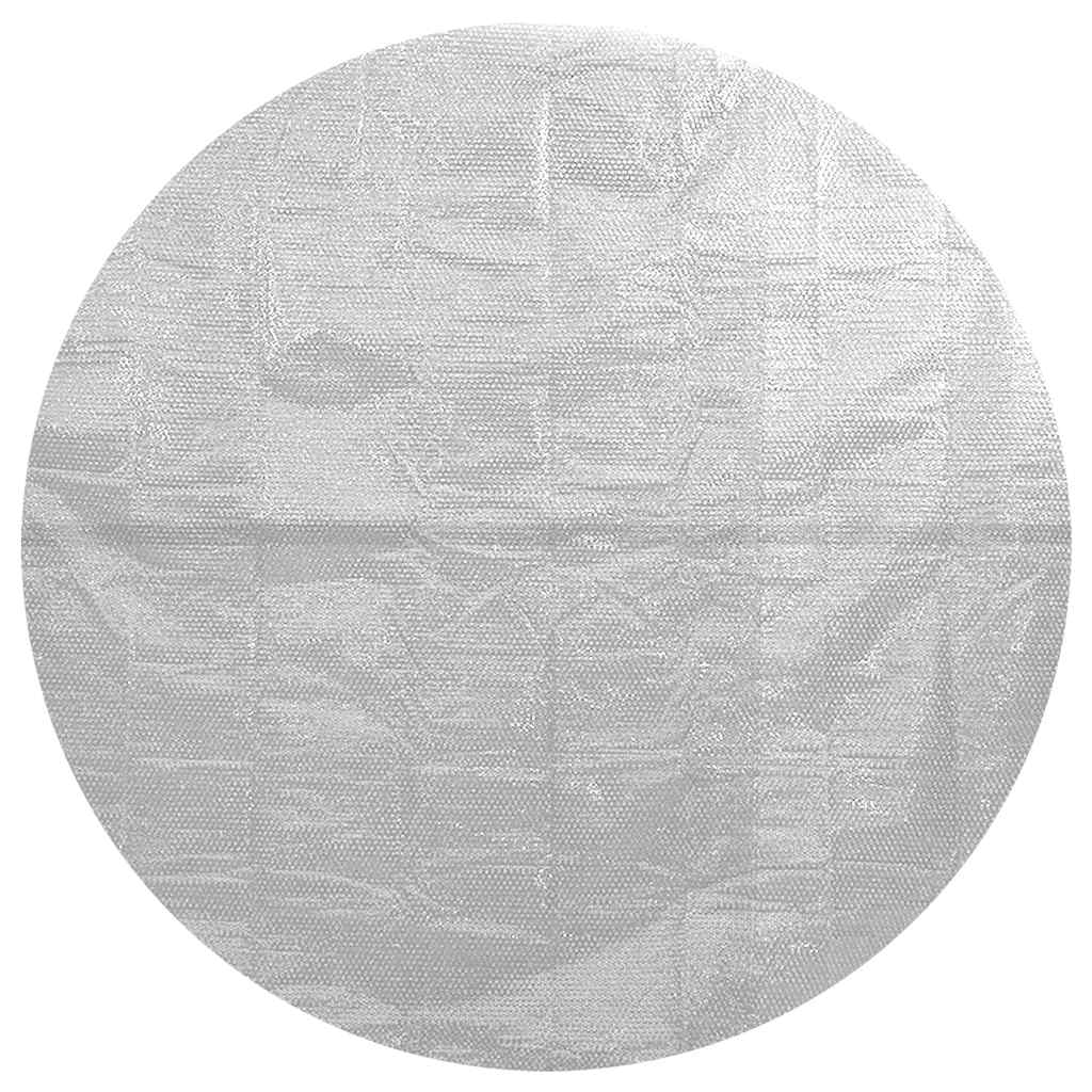 Pellicola Galleggiante Solare PE Piscina 527 cm Grigia