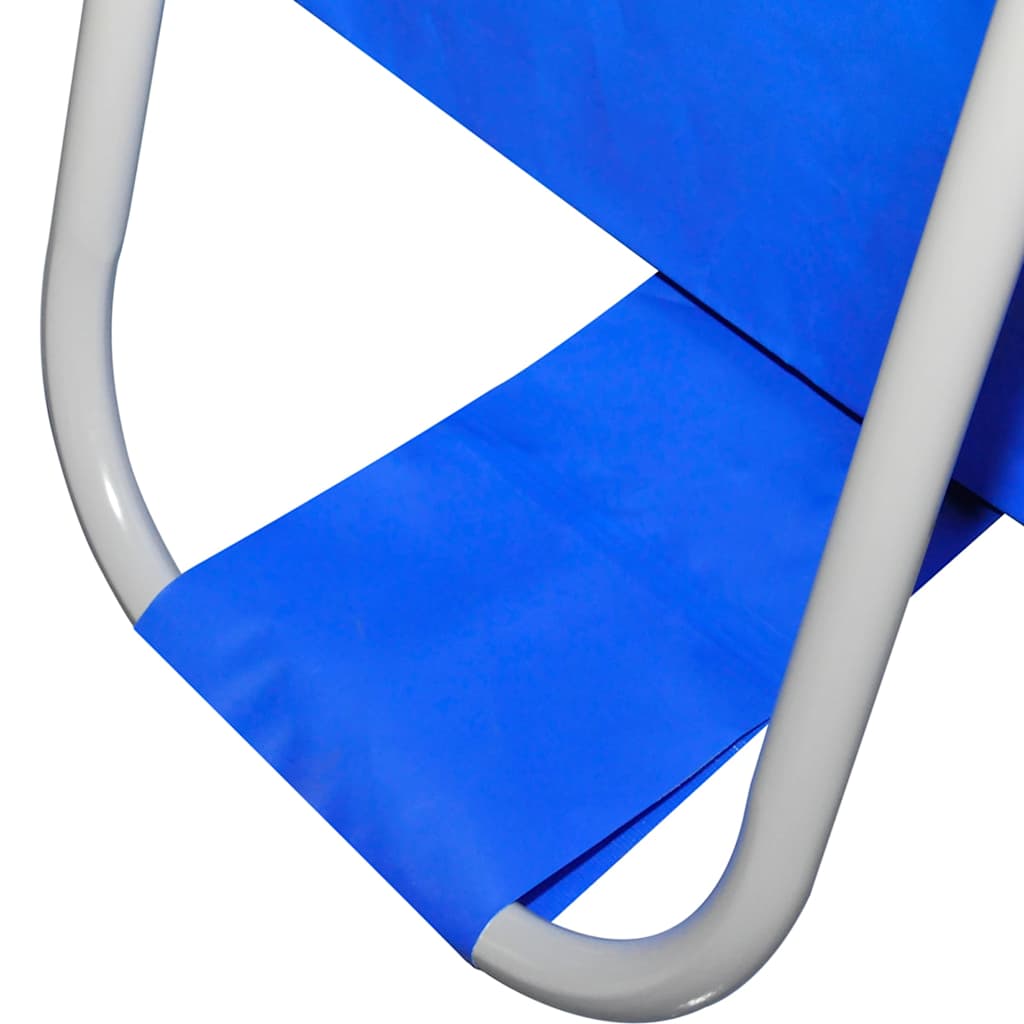 Piscina con Telaio in Acciaio 400x207x122 cm Blu