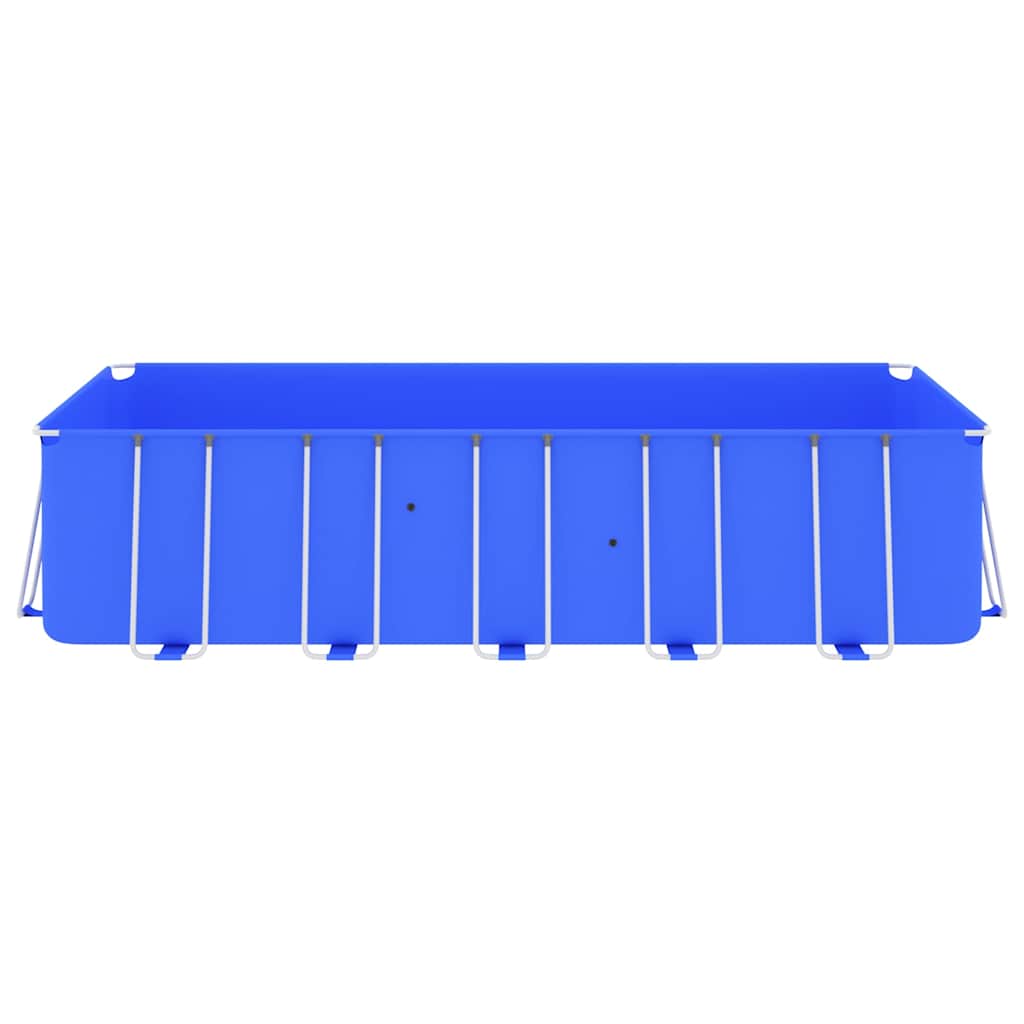 Piscina con Telaio in Acciaio 540x270x122 cm Blu