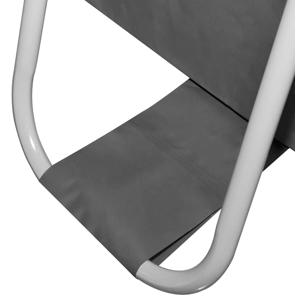 Piscina con Telaio in Acciaio 400x207x122 cm Antracite