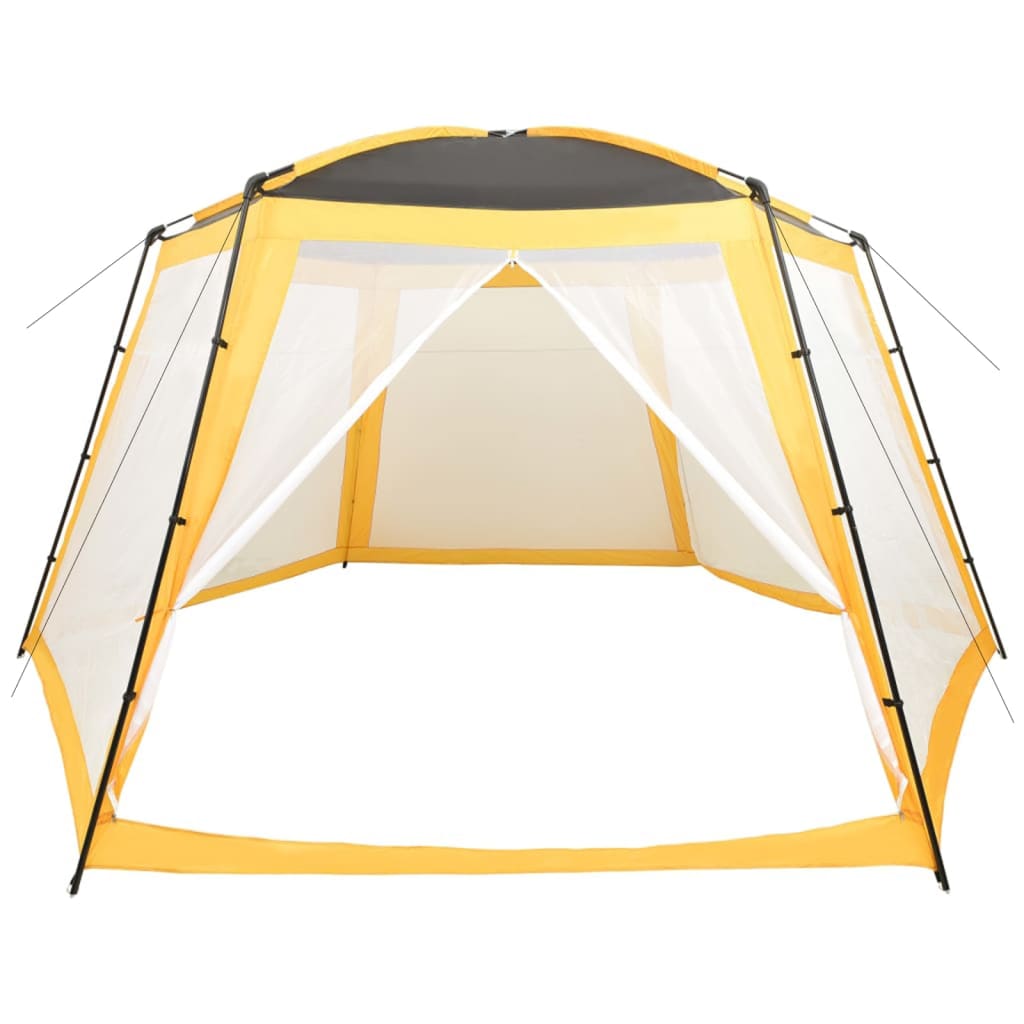 Tenda per Piscina in Tessuto 590x520x250 cm Gialla