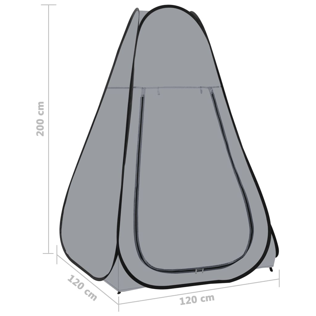 Tenda Doccia da Campeggio Pop Up Grigia