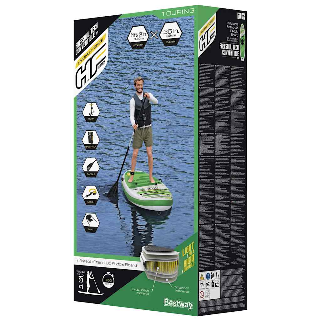 Bestway Tavola da SUP Gonfiabile Hydro-Force Freesoul Tech 340x89x15cm