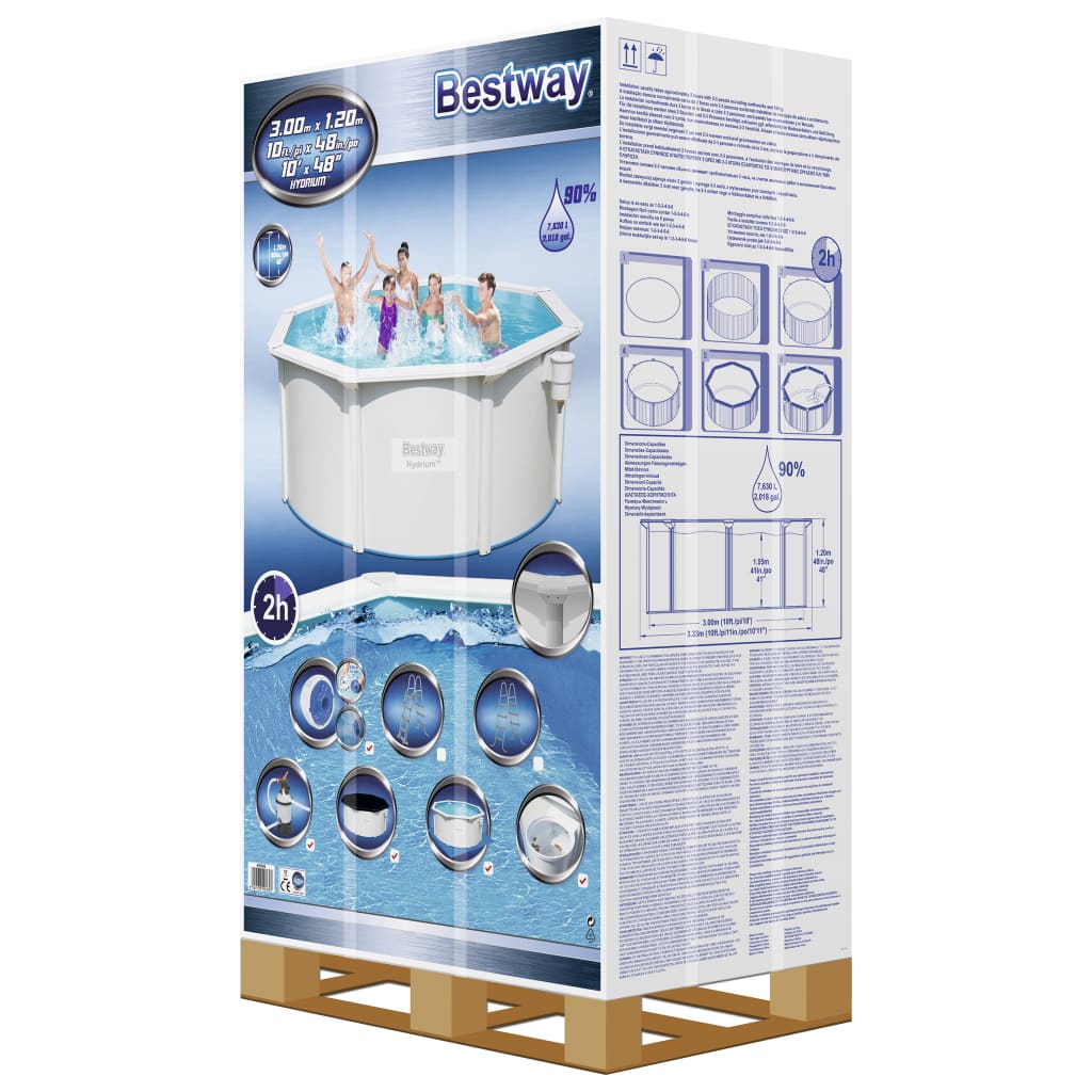 Bestway Set Piscina Hydrium 300x120 cm