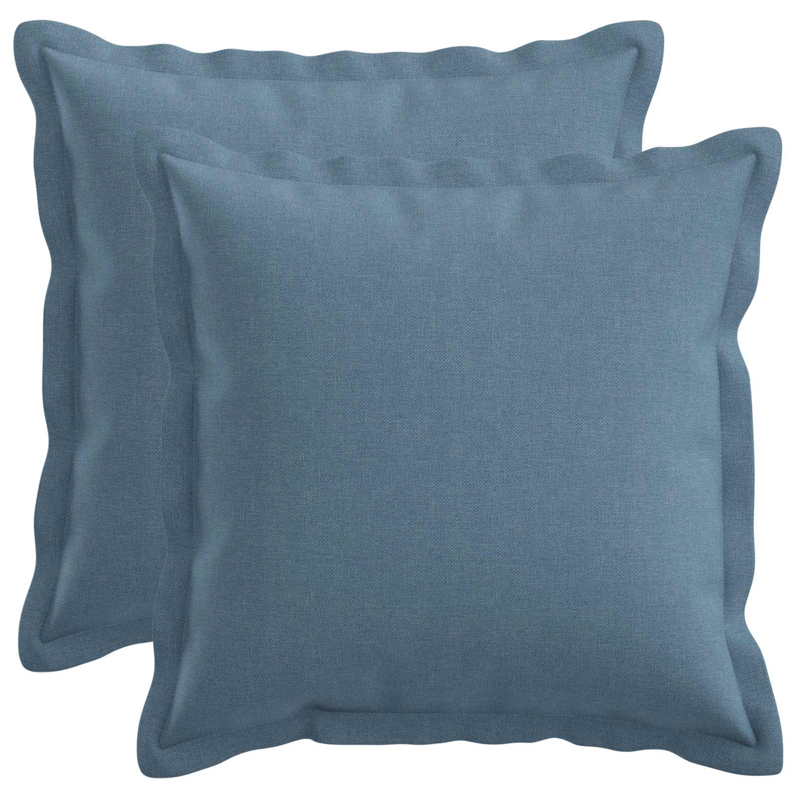 Cuscino con cuscino HOUTEN 2 pz Blu jeans Lino