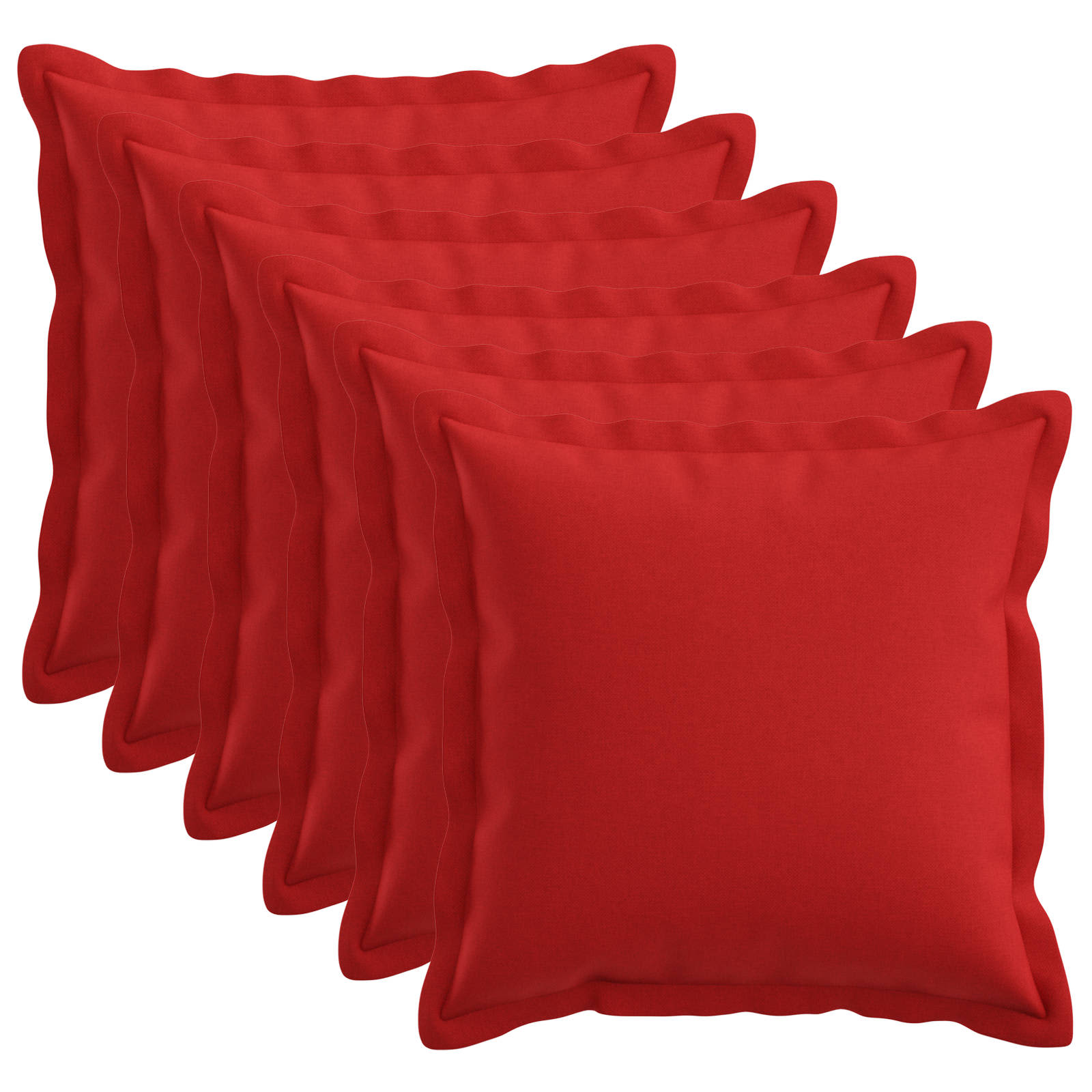 Cuscino con cuscino HOUTEN 6 pz Rosso Lino