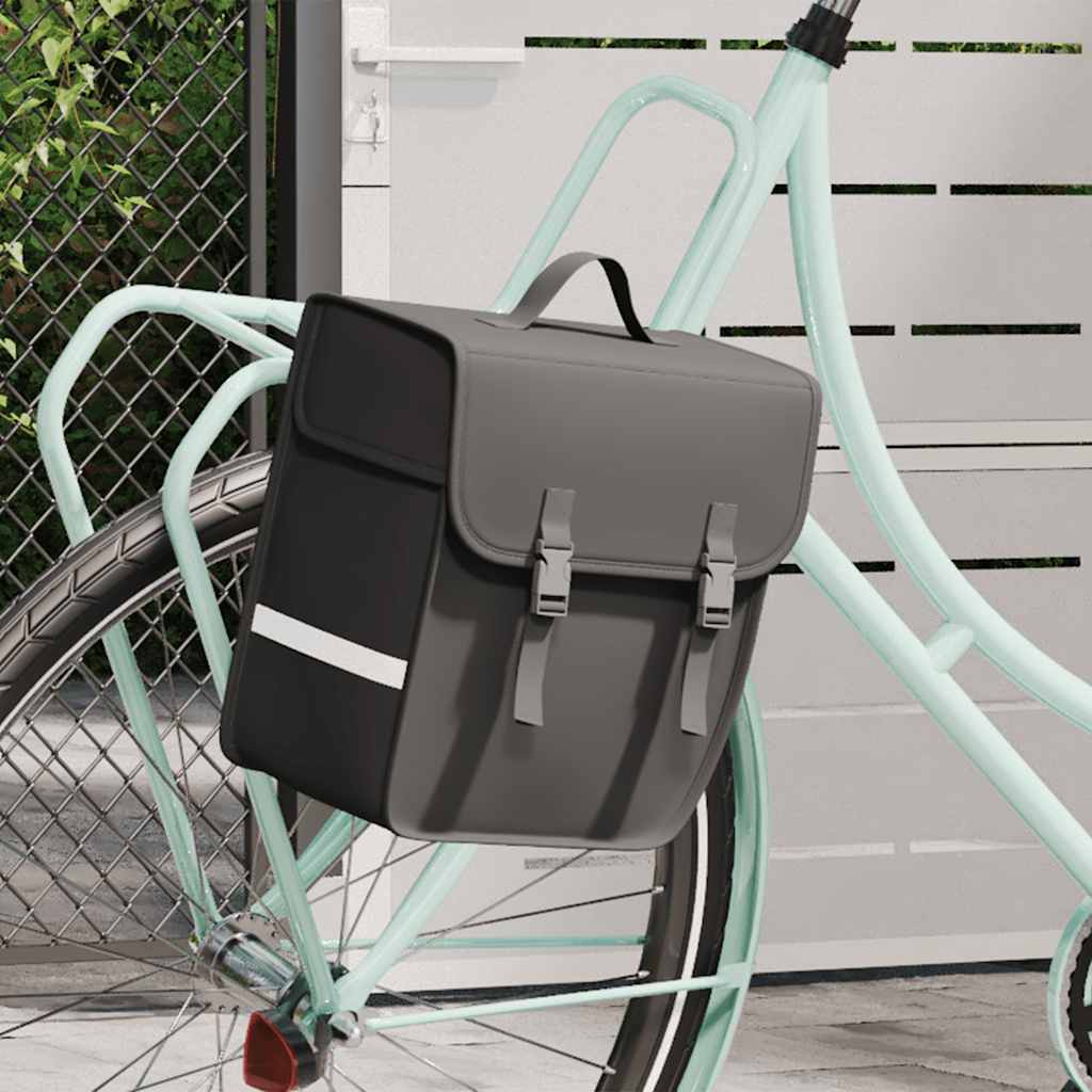 Borsa Singola Bicicletta Impermeabile per Portapacchi 21 L Nero