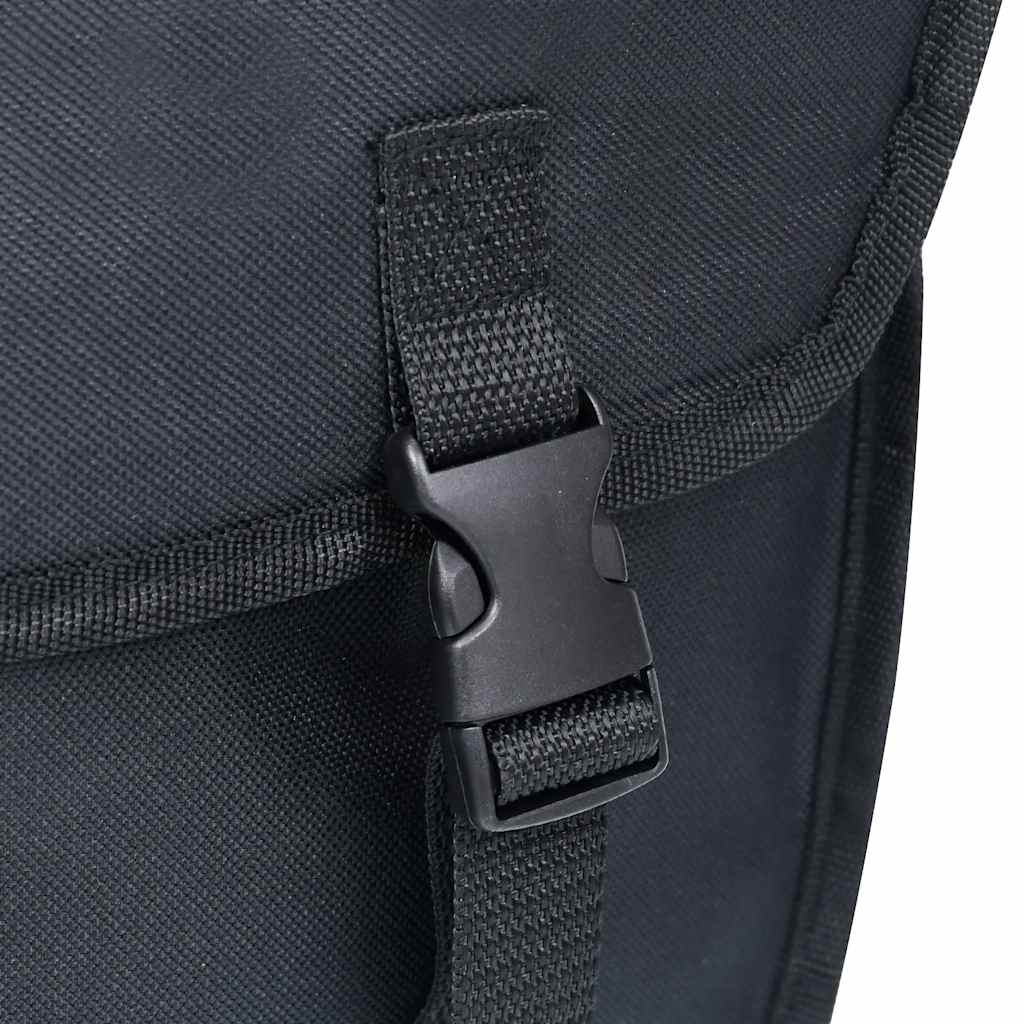 Borsa Singola Bicicletta Impermeabile per Portapacchi 21 L Nero