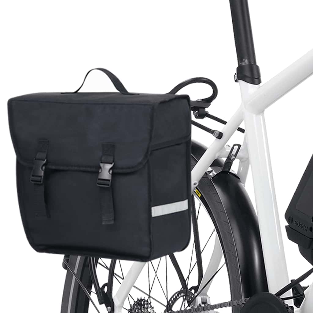 Borsa Singola Bicicletta Impermeabile per Portapacchi 21 L Nero