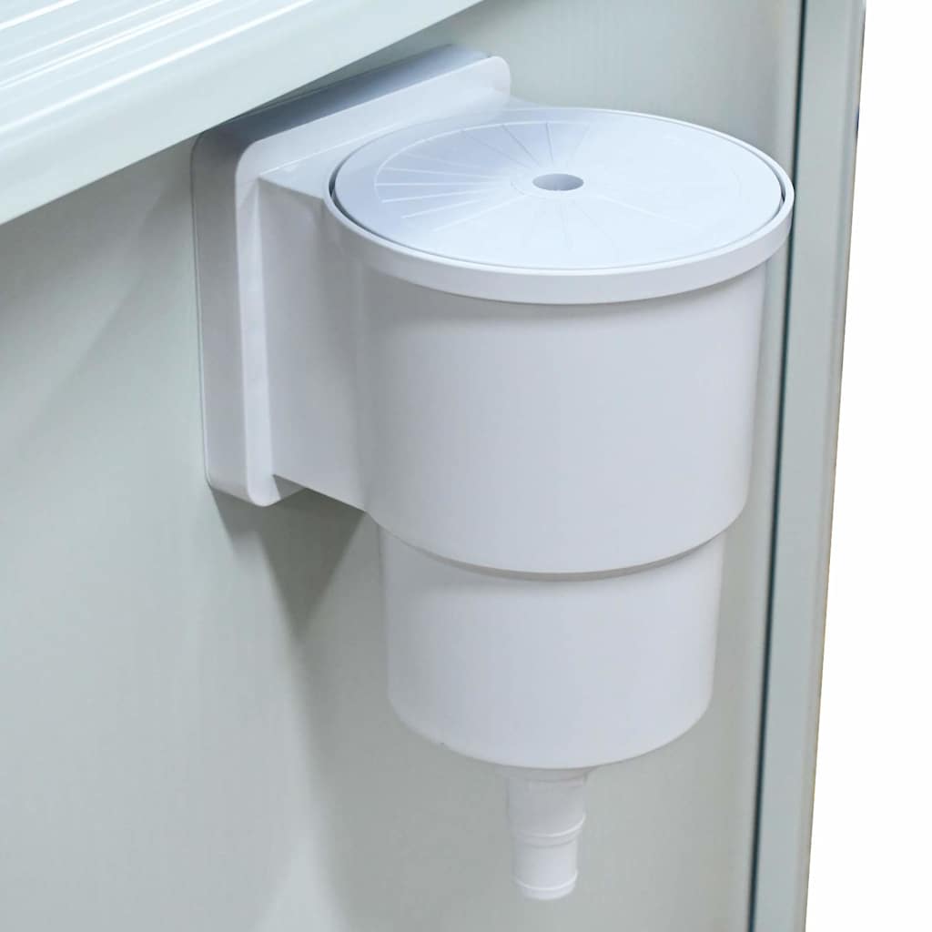 Piscina con Pareti in Acciaio Rotonda 460x120 cm Bianca