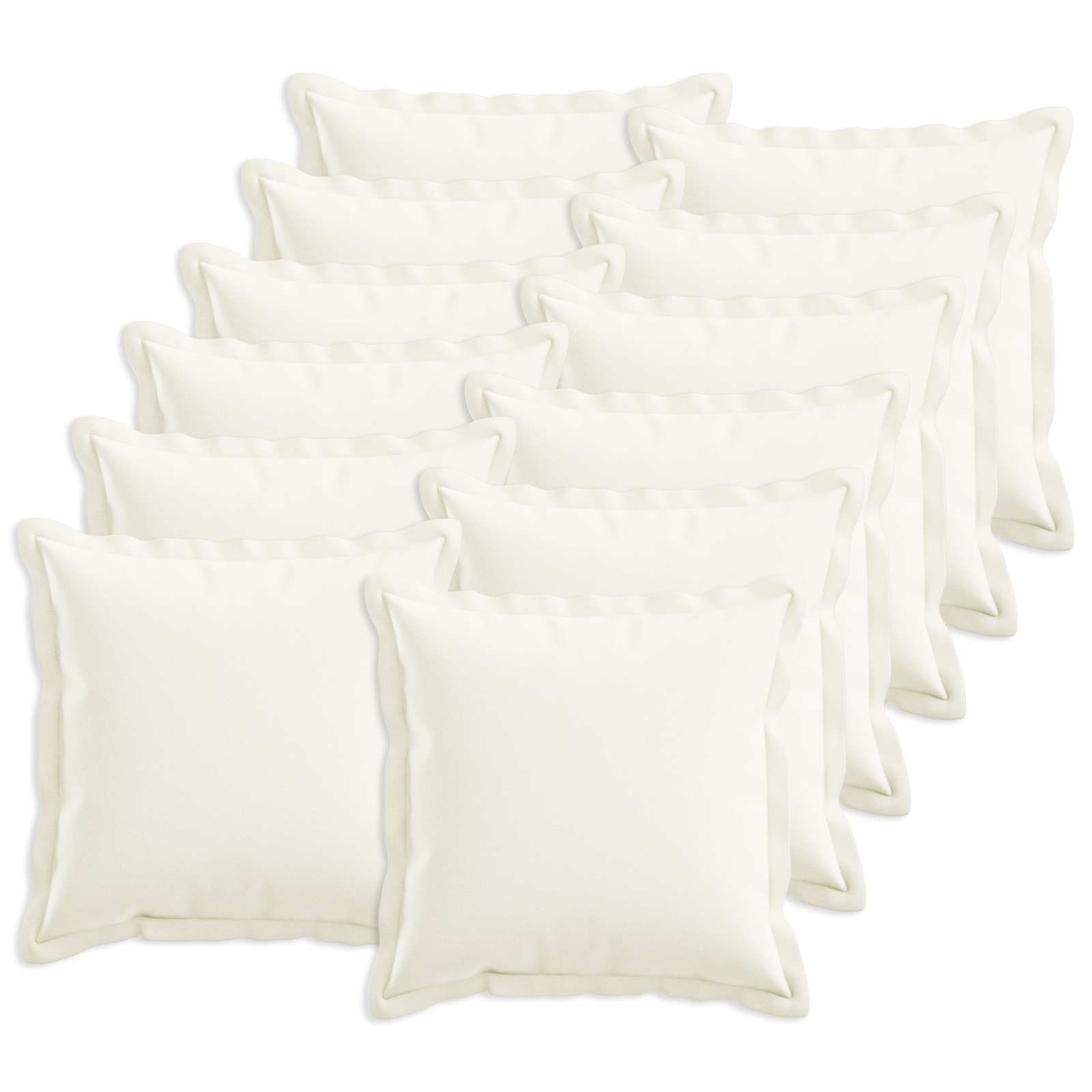 Cuscino con cuscino HOUTEN 12 pz Bianco Lino