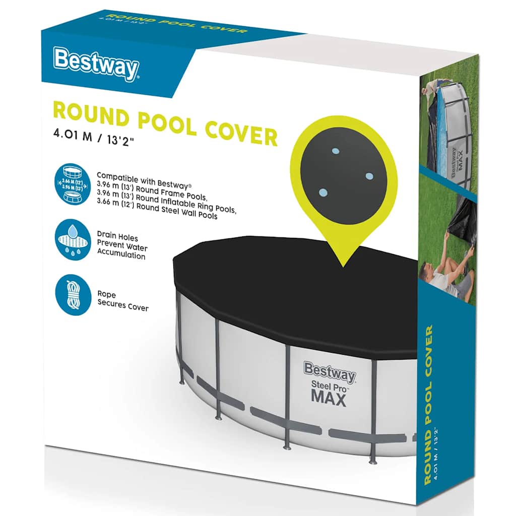 Bestway Telo di Copertura per Piscina Flowclear 396 cm