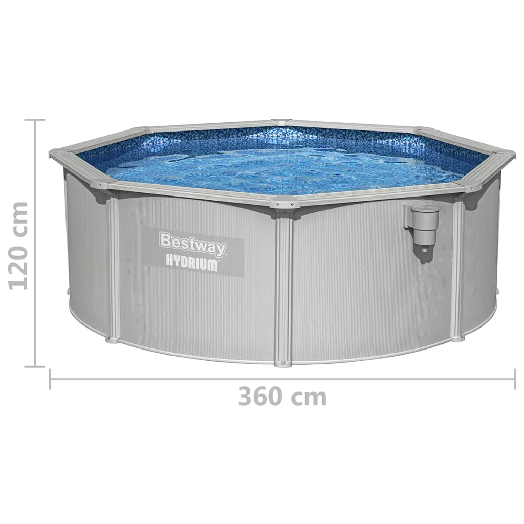 Bestway Piscina Fuoriterra Rotonda Hydrium 360x120 cm