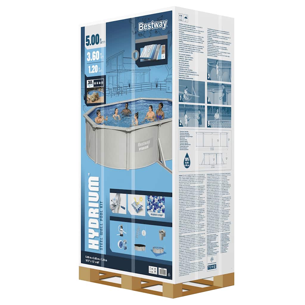 Bestway Set Piscina Hydrium 500x360x120 cm