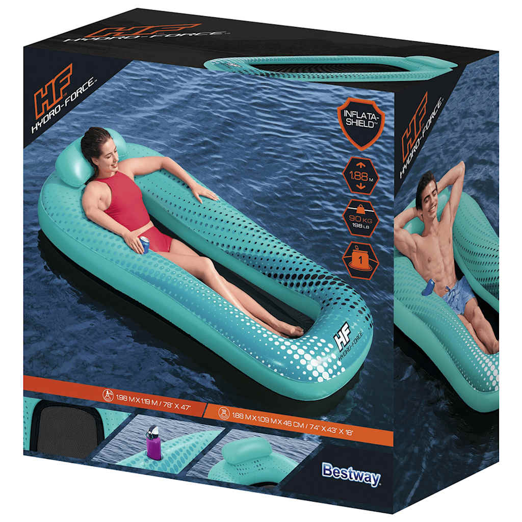 Bestway Lettino Gonfiabile Rete Hydro Force Sol Venture 188x109cm Blu