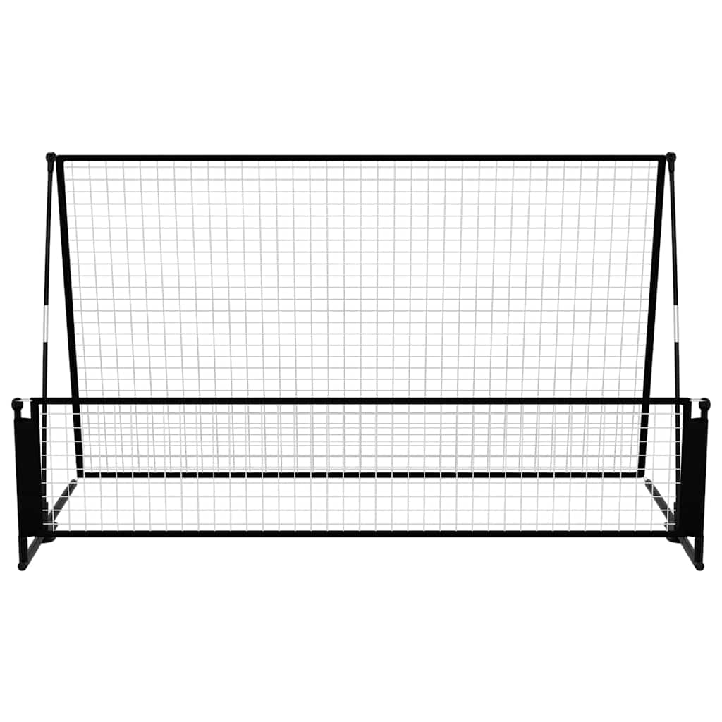 Porta da Calcio a Rimbalzo 2 in 1 202x104x120 cm in Acciaio