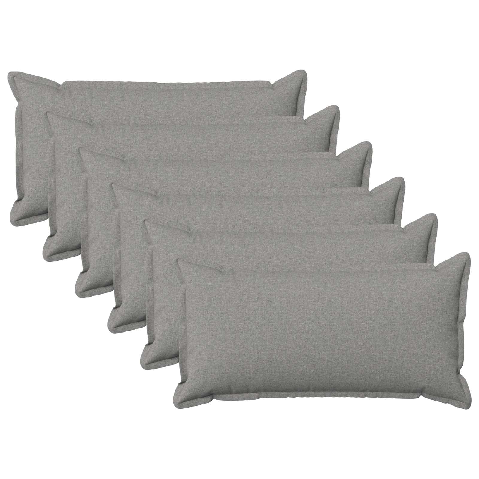 Cuscino con cuscino HOUTEN 6 pz Grigio Nuvola Lino