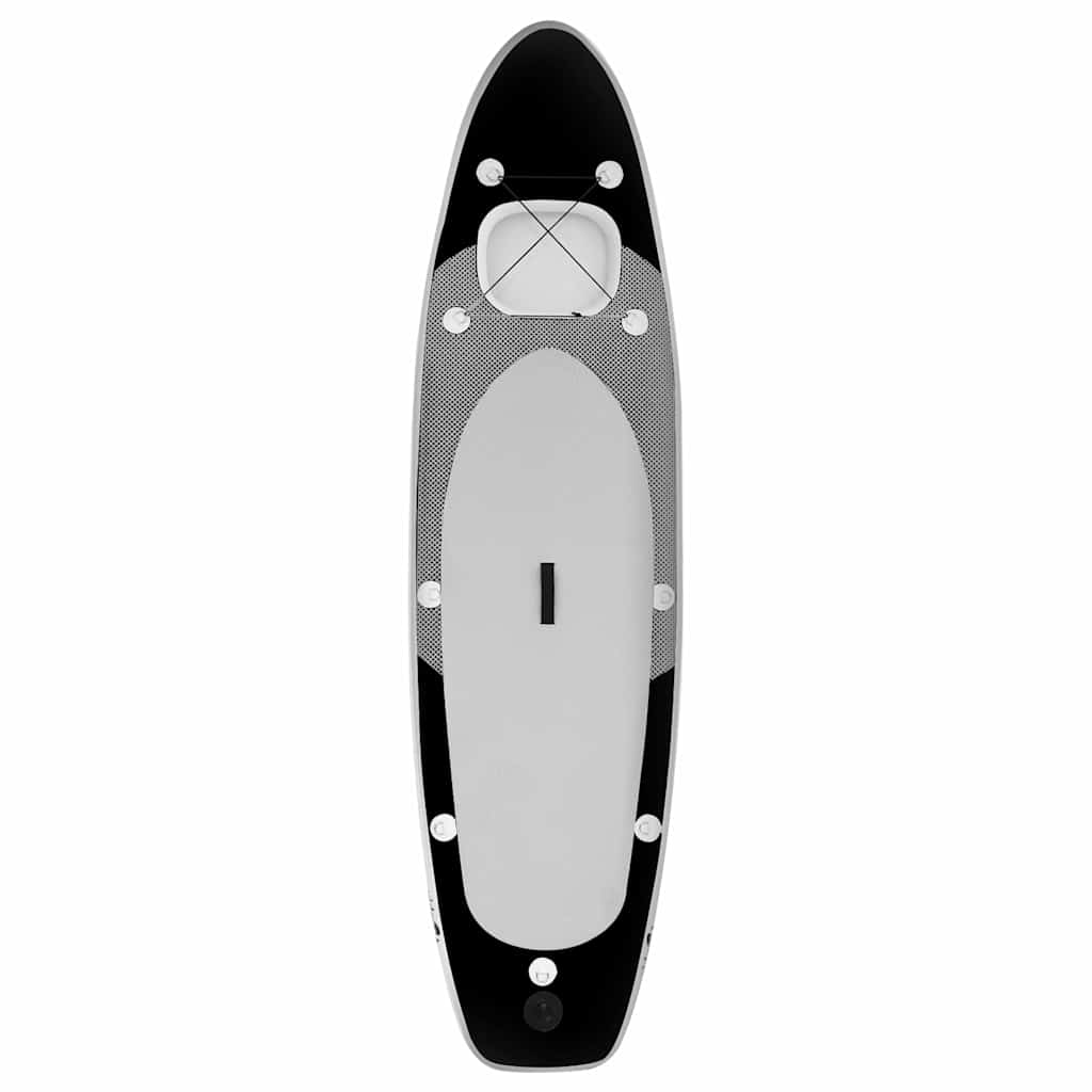 Set Tavola SUP Gonfiabile Nera 300x76x10 cm