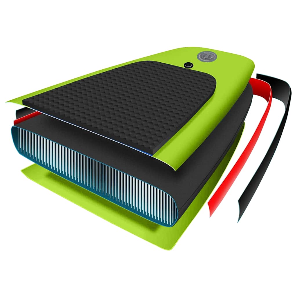 Set Tavola SUP Gonfiabile Verde 330x76x10 cm